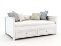 Schlafsofa - Holz - 210x97x82 cm - Weiß - Klassisch