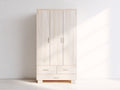 Kleiderschrank - Holzwerkstoff - 121 x 58 x 198 cm - Eiche Hell - Moderner Stil