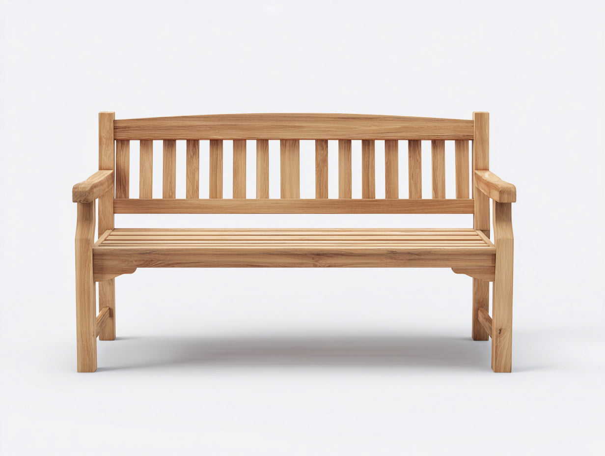 Gartenbank - Holz - 140x56x86 cm - Natur - Klassisch