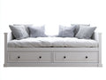Schlafsofa - Holz - 208x96x81 cm - Weiß - Landhausstil
