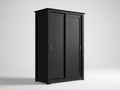 Kleiderschrank - Holzwerkstoff - 162 x 66 x 208 cm - Schwarz - Moderner Stil